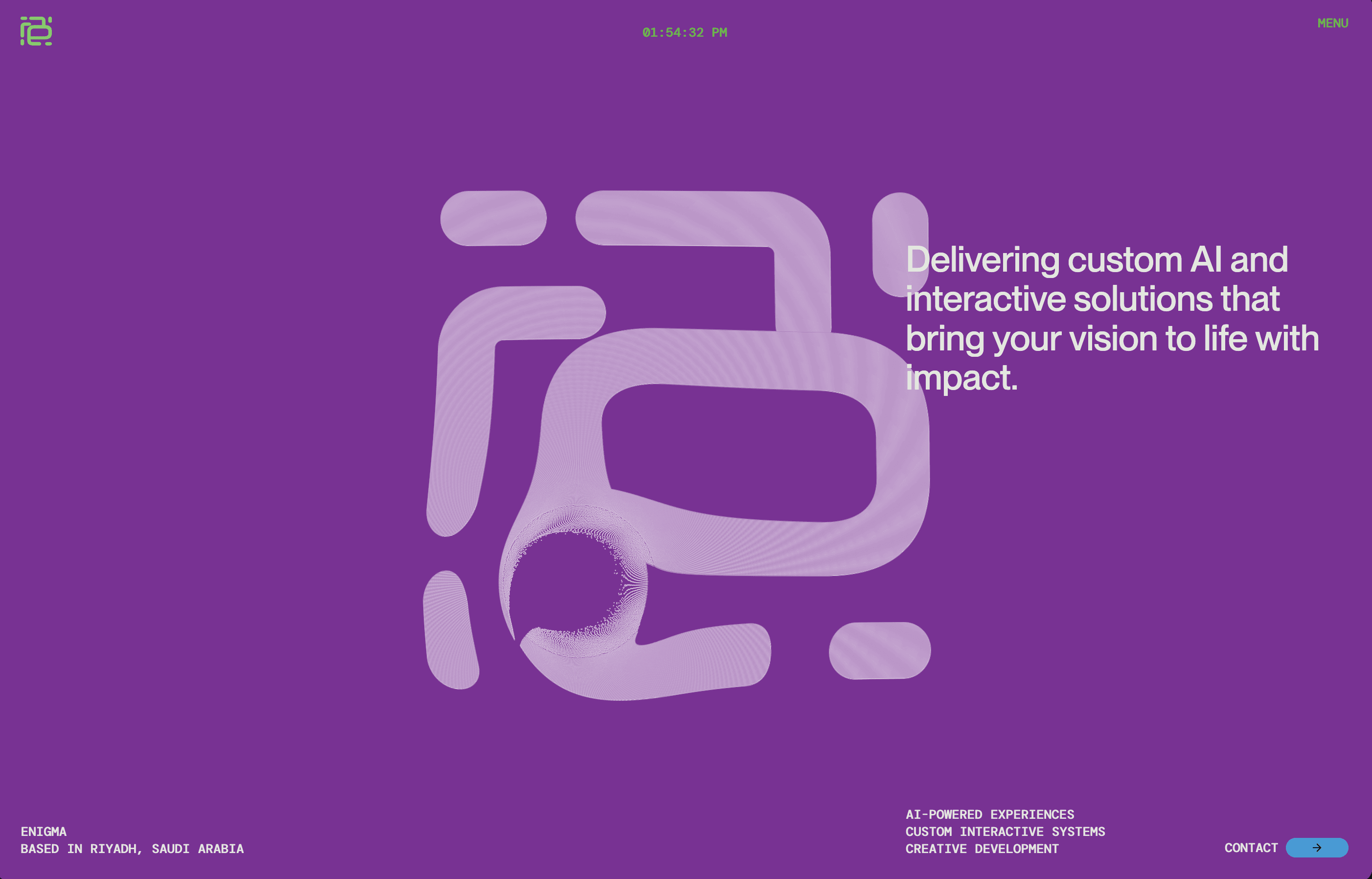 Enigma Landing Page